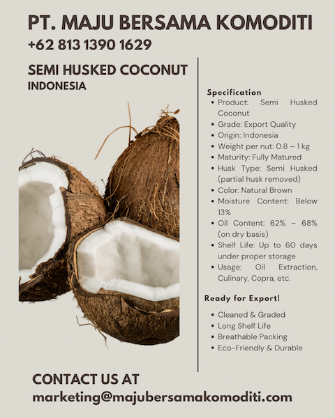 Semi Husked Coconut